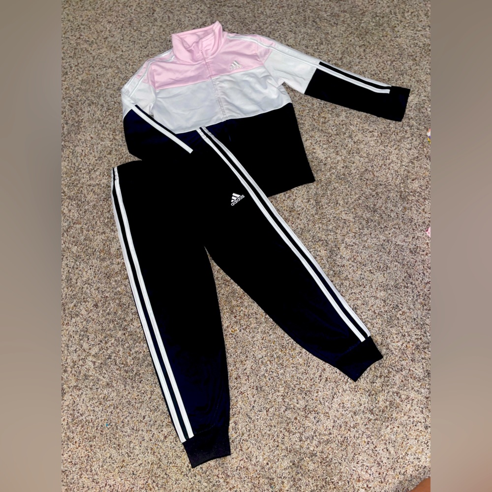Girls adidas track suit